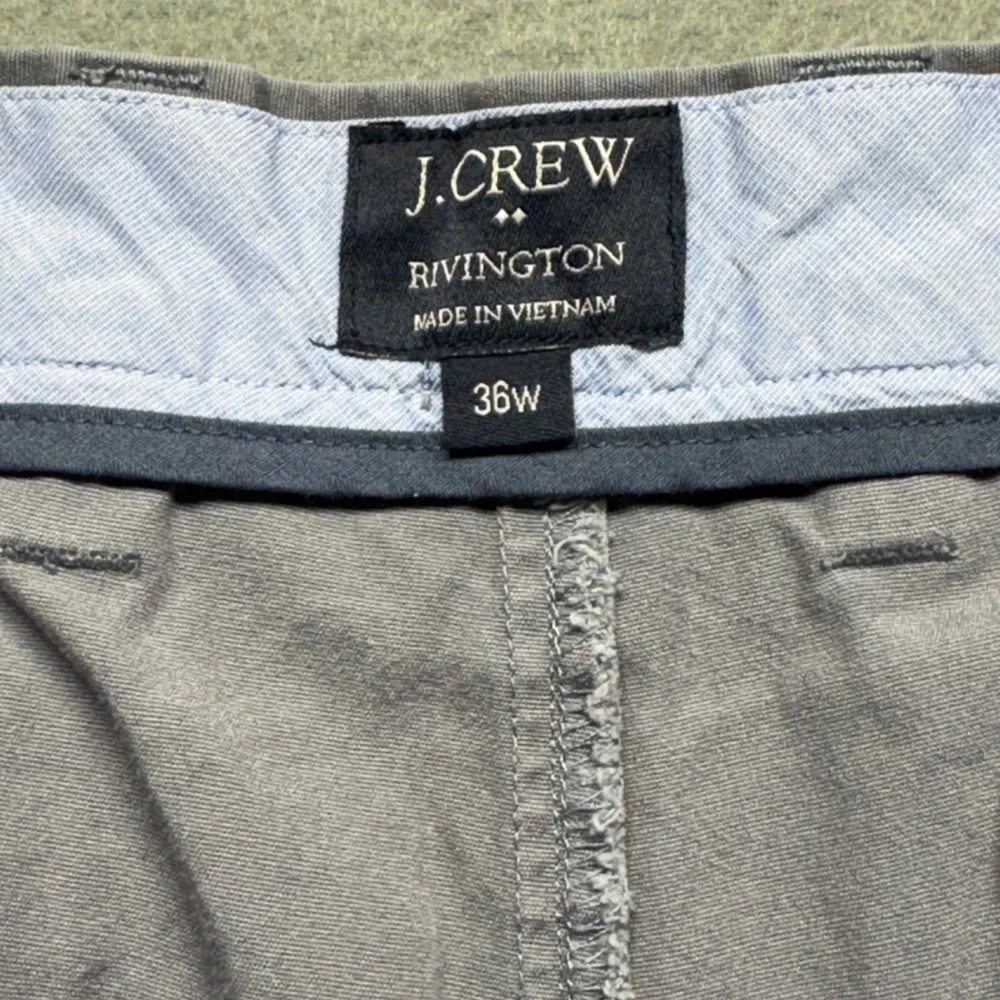 J. Crew Rivington Chino Shorts Mens 36 Gray 100% Cotton 7
